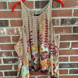 Basically Me cold-shoulder blouse